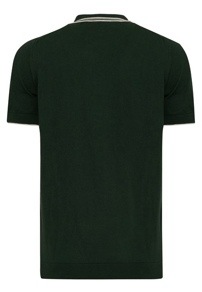 Erkek Yaka Çizgi Detaylı Düğmeli Polo T-Shirt