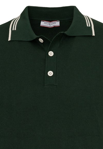 Erkek Yaka Çizgi Detaylı Düğmeli Polo T-Shirt
