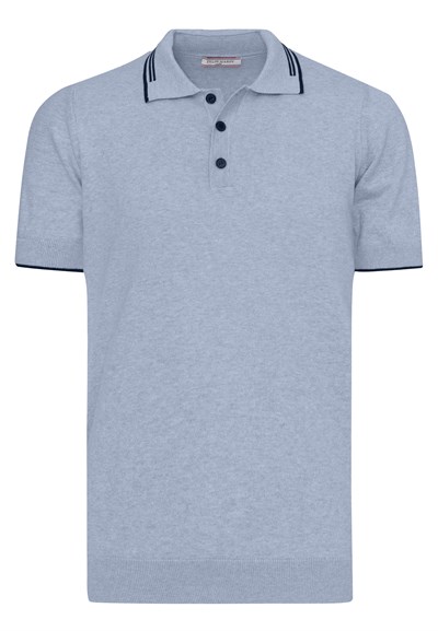 Erkek Yaka Çizgi Detaylı Düğmeli Polo T-Shirt
