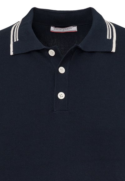 Erkek Yaka Çizgi Detaylı Düğmeli Polo T-Shirt