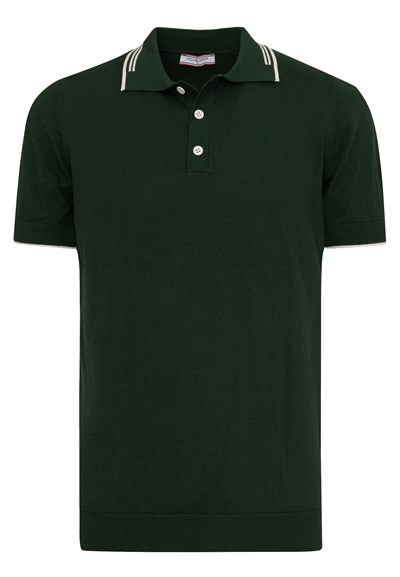 Erkek Yaka Çizgi Detaylı Düğmeli Polo T-Shirt