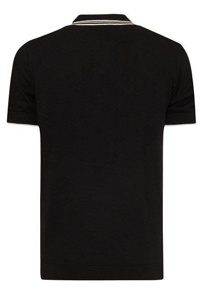 Erkek Yaka Çizgi Detaylı Düğmeli Polo T-Shirt