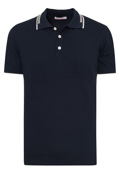 Erkek Yaka Çizgi Detaylı Düğmeli Polo T-Shirt