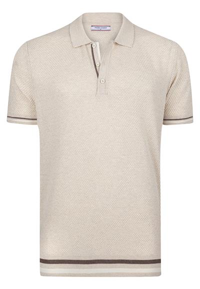 Felix Hardy Erkek Kısa Kollu Polo T-Shirt - Bej