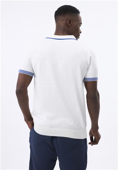 Felix Hardy Erkek Kısa Kollu Polo T-Shirt - Ekru