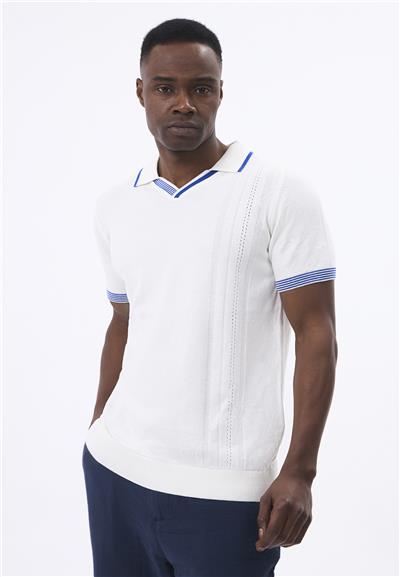 Felix Hardy Erkek Kısa Kollu Polo T-Shirt - Ekru