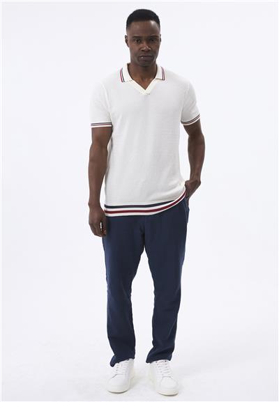 Felix Hardy Erkek Kısa Kollu Polo T-Shirt - Ekru