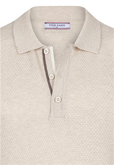 Felix Hardy Erkek Kısa Kollu Polo T-Shirt - Bej