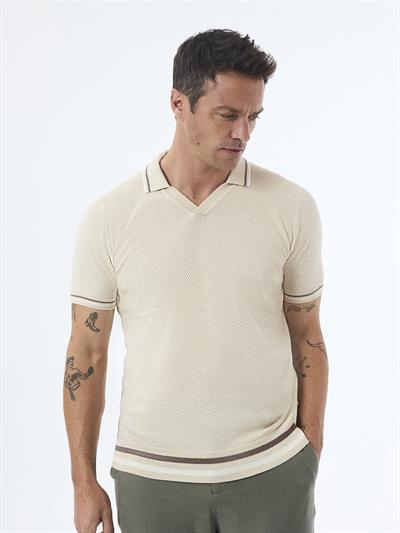 Felix Hardy Erkek Kısa Kollu Polo T-Shirt - Bej