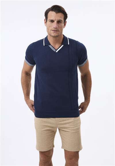 Felix Hardy Erkek Kısa Kollu Polo T-Shirt - Lacivert