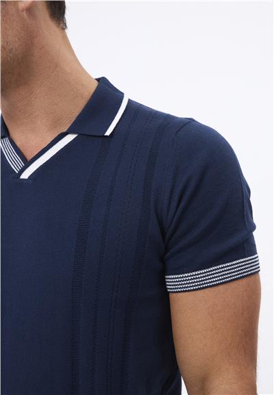 Felix Hardy Erkek Kısa Kollu Polo T-Shirt - Lacivert