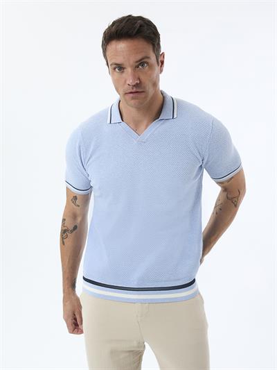 Felix Hardy Erkek Kısa Kollu Polo T-Shirt - Mavi