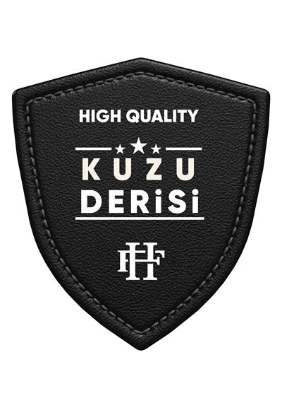 Felix Hardy Siyah Düz Çift Cepli Hakiki Kuzu Derisi Ceket