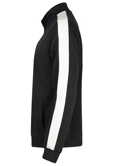 Yüksek Yaka Tam Fermuarlı Sweatshirt - Siyah
