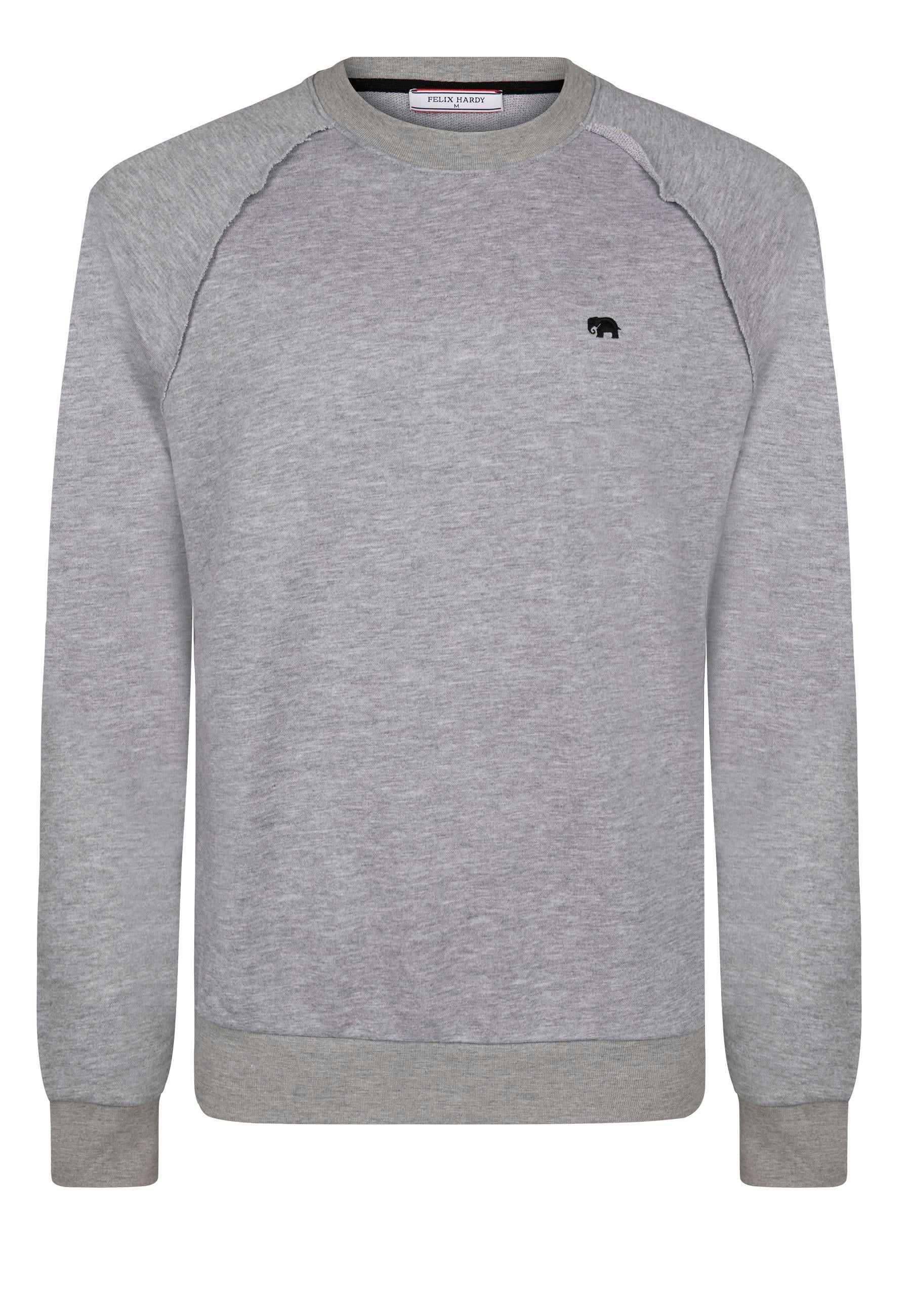Bisiklet Yaka Basic Sweatshirt - GriFelix HardyFHMPLV846-9