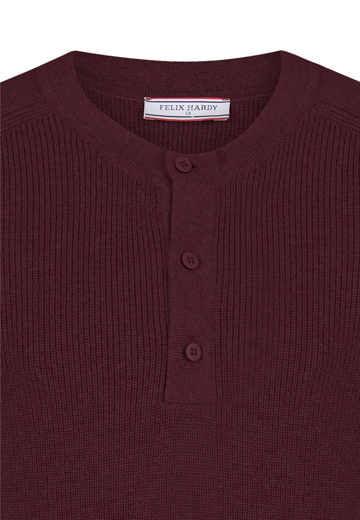 Bisiklet Yaka Düğmeli KazakFelix HardyFHMPLV861-3
