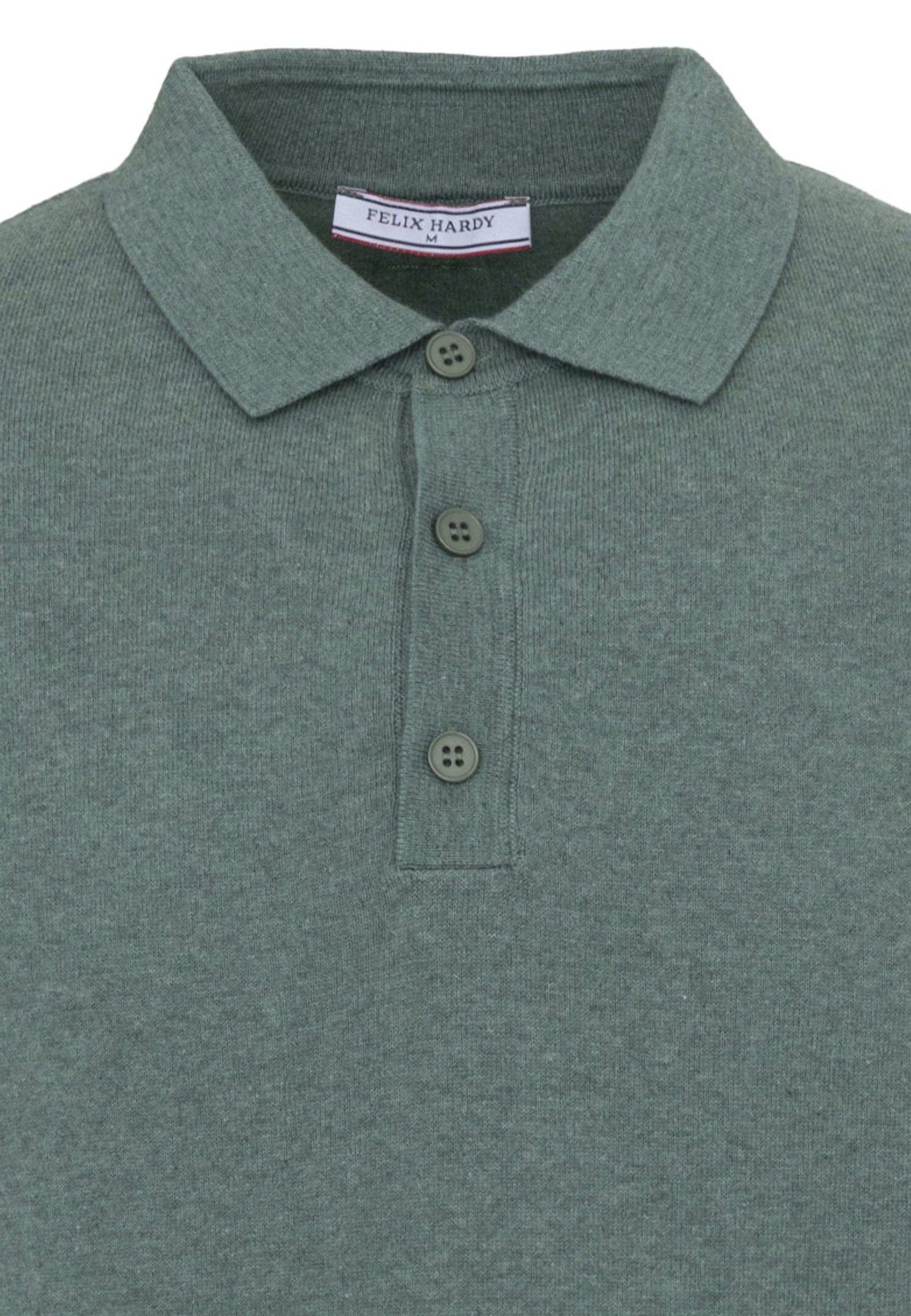 Erkek 2li Polo Yaka Triko Tişört-Bej-YeşilFelix HardyFHMPLO883-4