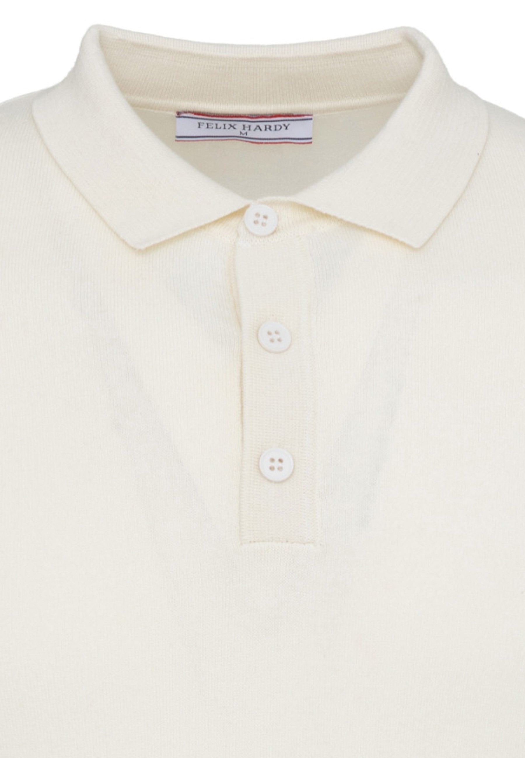 Erkek 2li Polo Yaka Triko Tişört-Ekru-MaviFelix HardyFHMPLO883-7