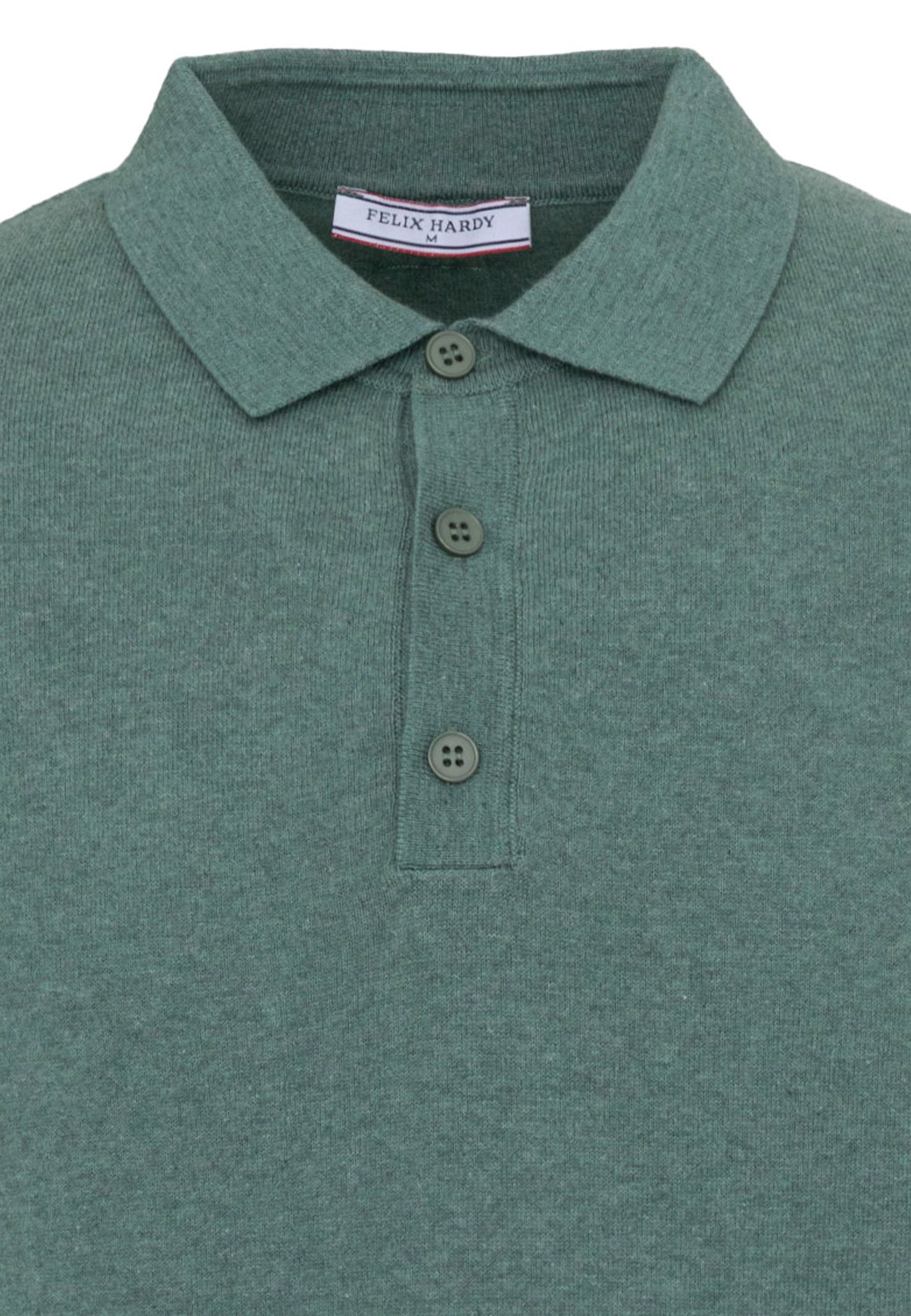 Erkek 2li Polo Yaka Triko Tişört-Kahverengi-YeşilFelix HardyFHMPLO883-10