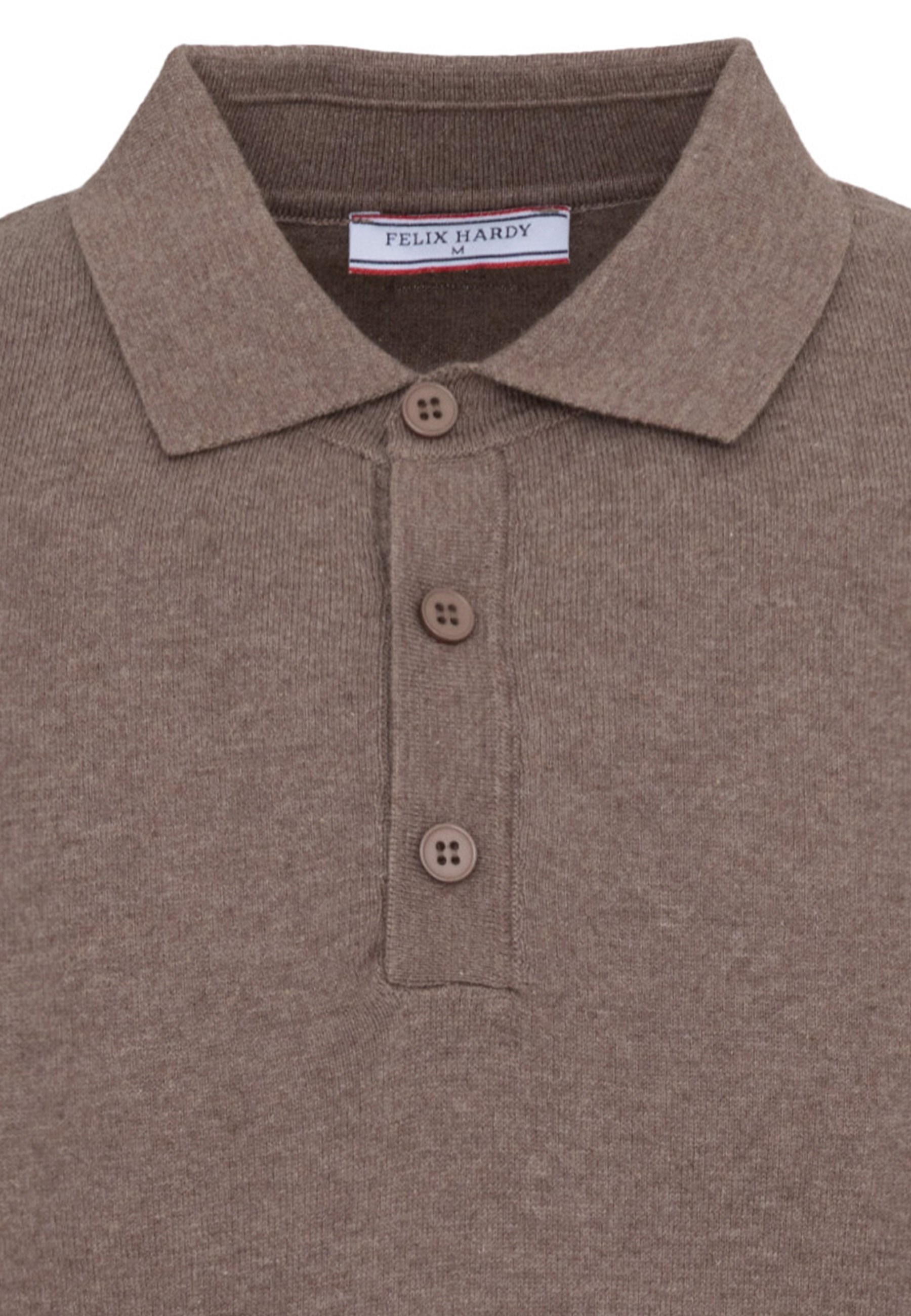 Erkek 2li Polo Yaka Triko Tişört-Kahverengi-YeşilFelix HardyFHMPLO883-10