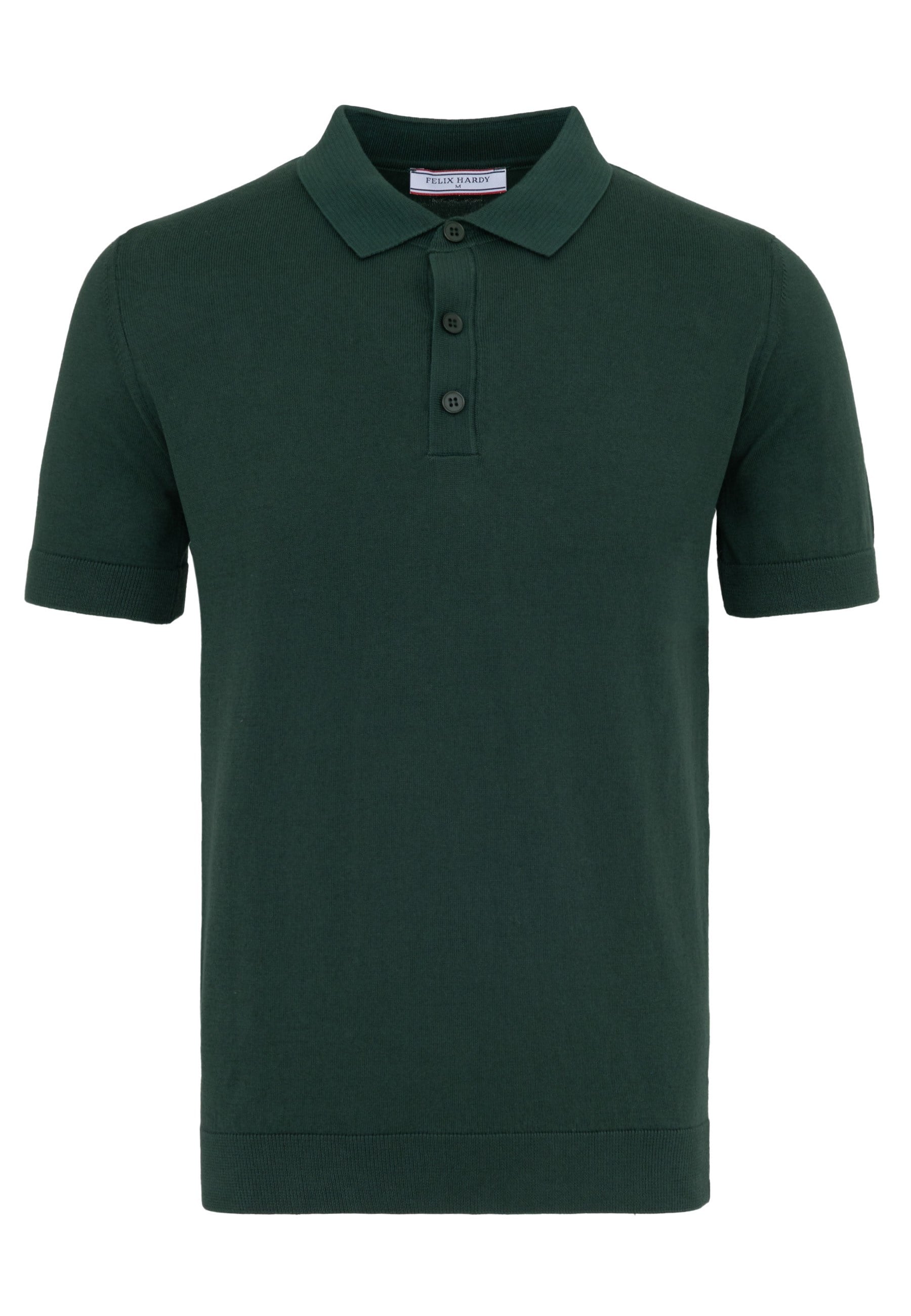 Erkek 2li Polo Yaka Triko Tişört-Koyu Yeşil-MaviFelix HardyFHMPLO883-8