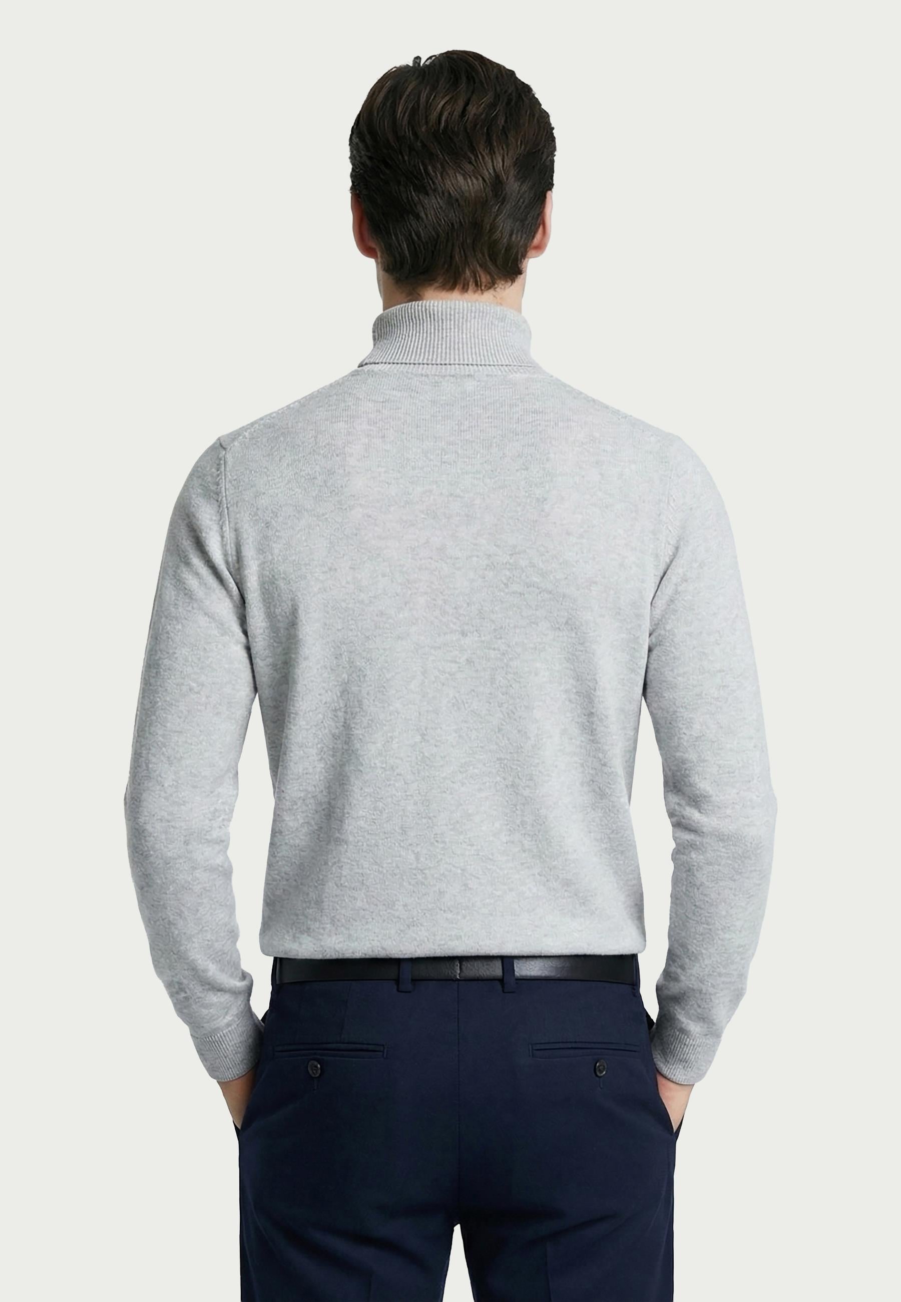 Erkek Balıkçı Yaka Kazak - GriFelix HardyFHMPLV810-6