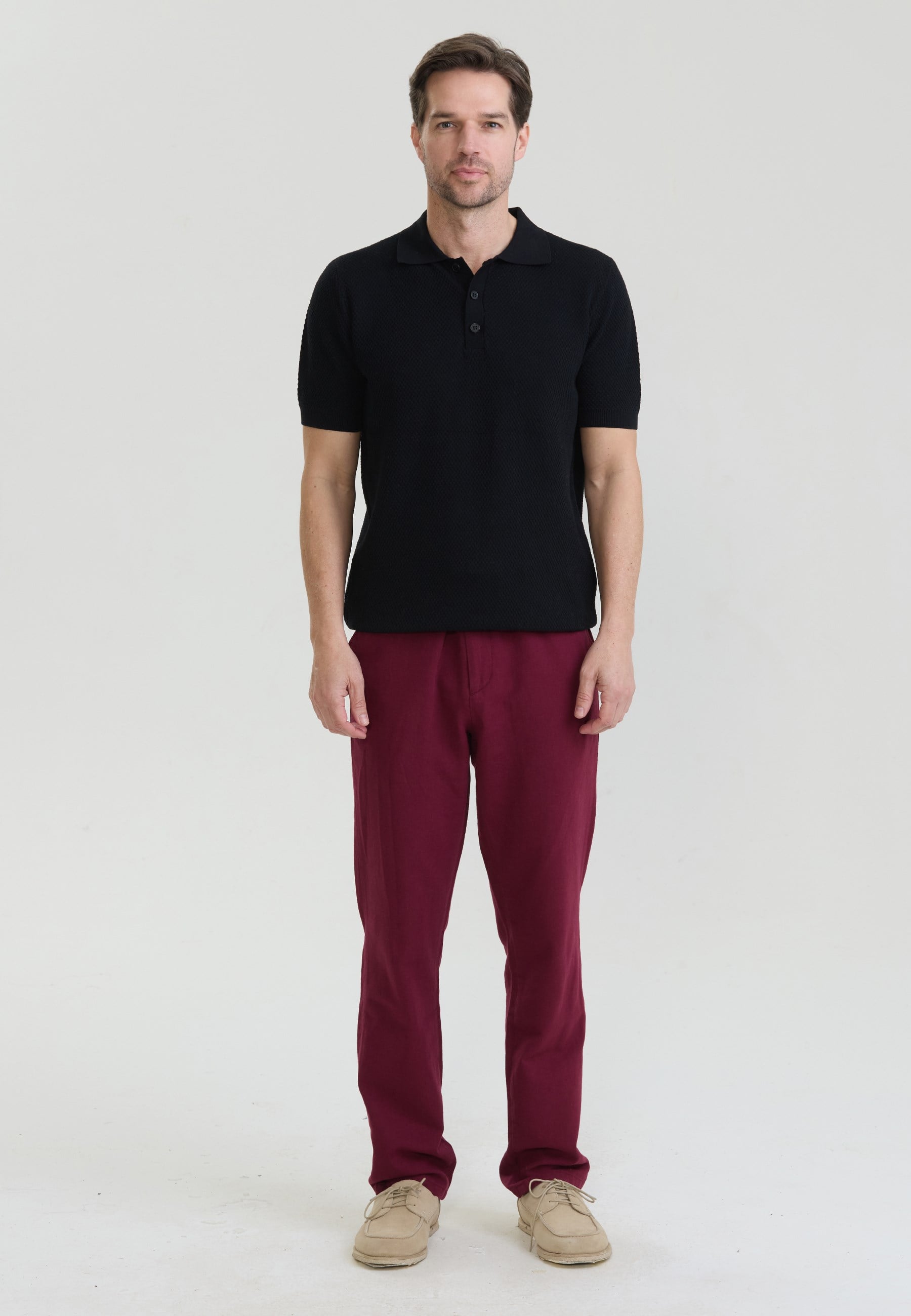 Erkek Basic Triko Polo T-ShirtFelix HardyFHMPLO908-4