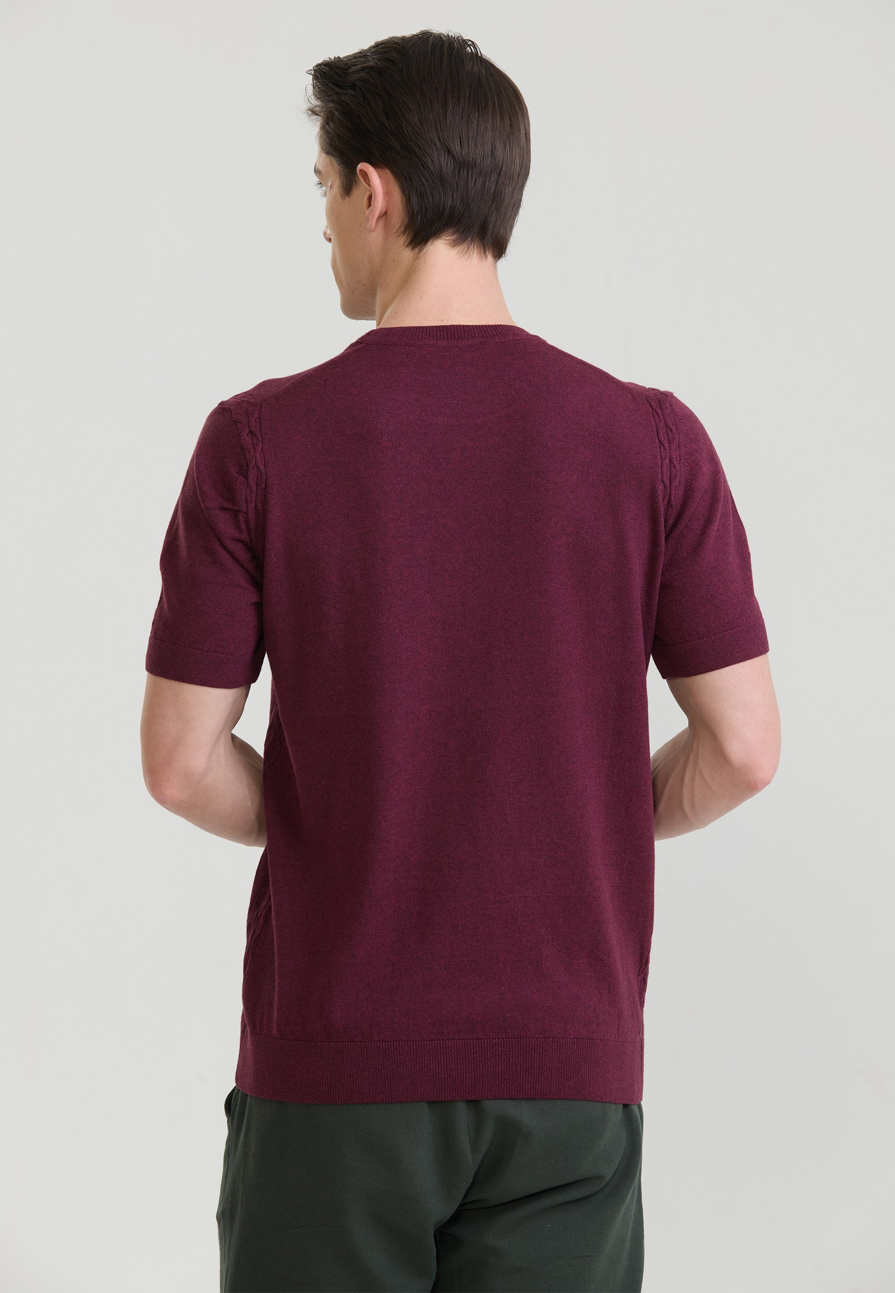 Erkek Basic Triko T-ShirtFelix HardyFHMPLO903-7