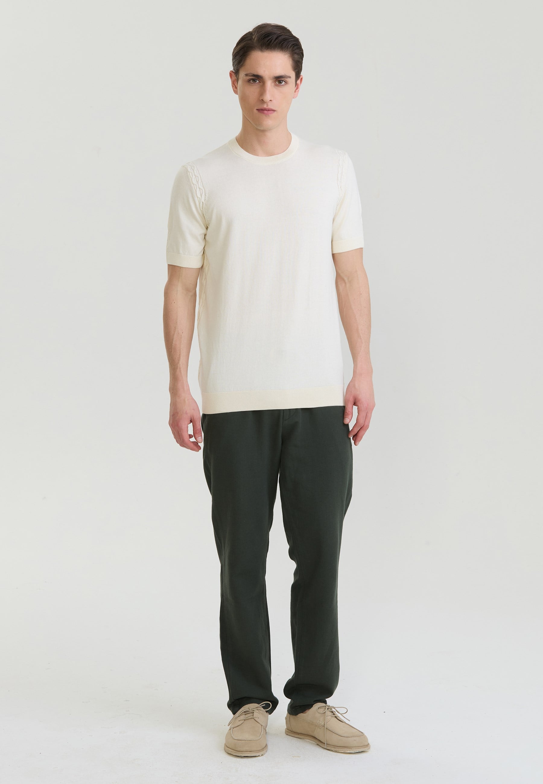 Erkek Basic Triko T-ShirtFelix HardyFHMPLO903-1
