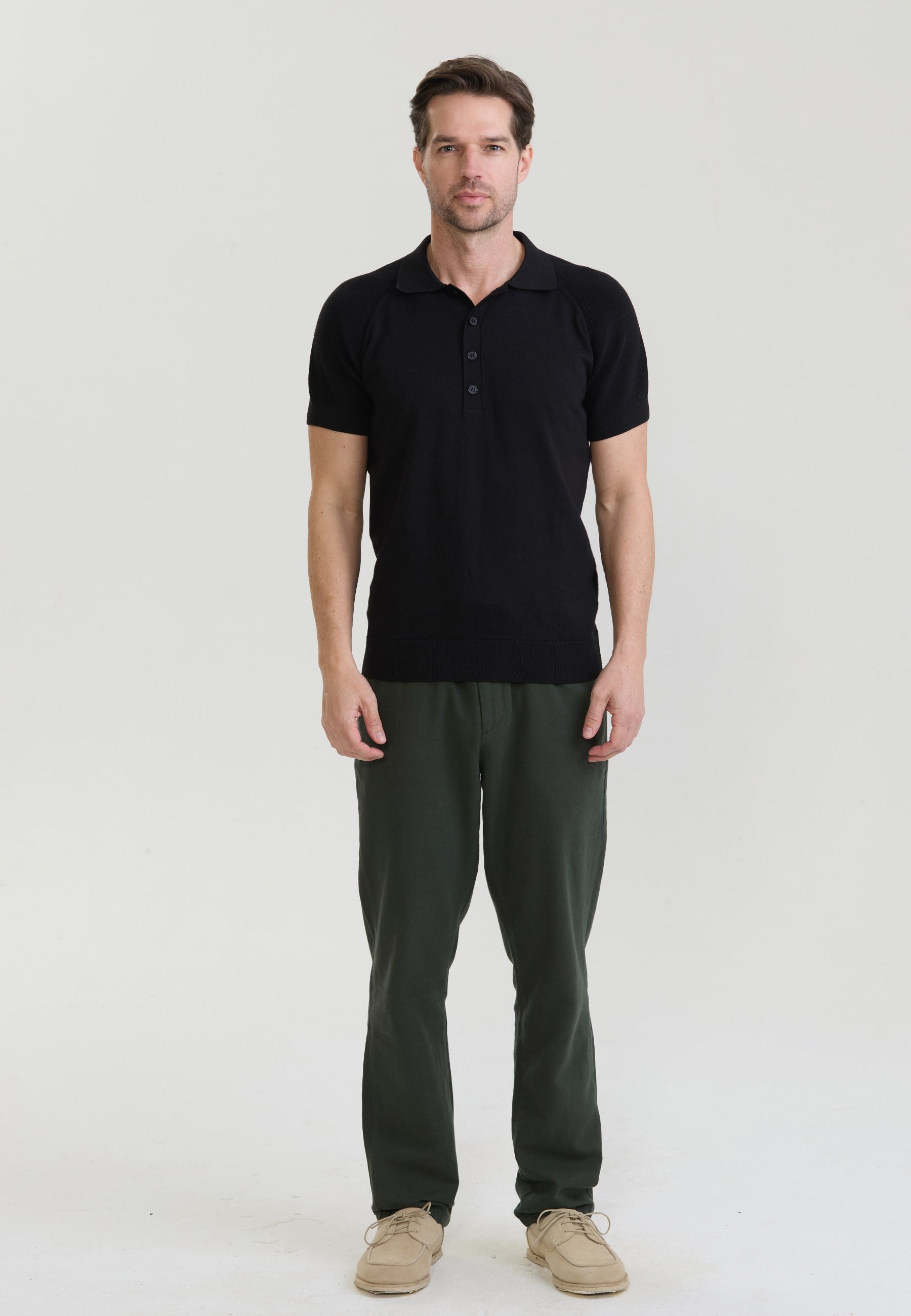 Erkek Düğme Detaylı Polo T-ShirtFelix HardyFHMPLO896-1