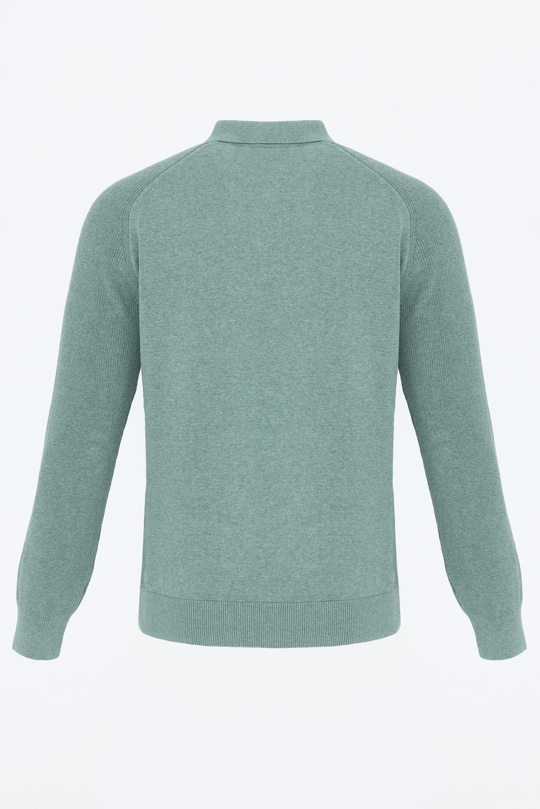 Erkek Düğmeli Polo Yaka  Kazak-YeşilFelix HardyFHMPLV893-1