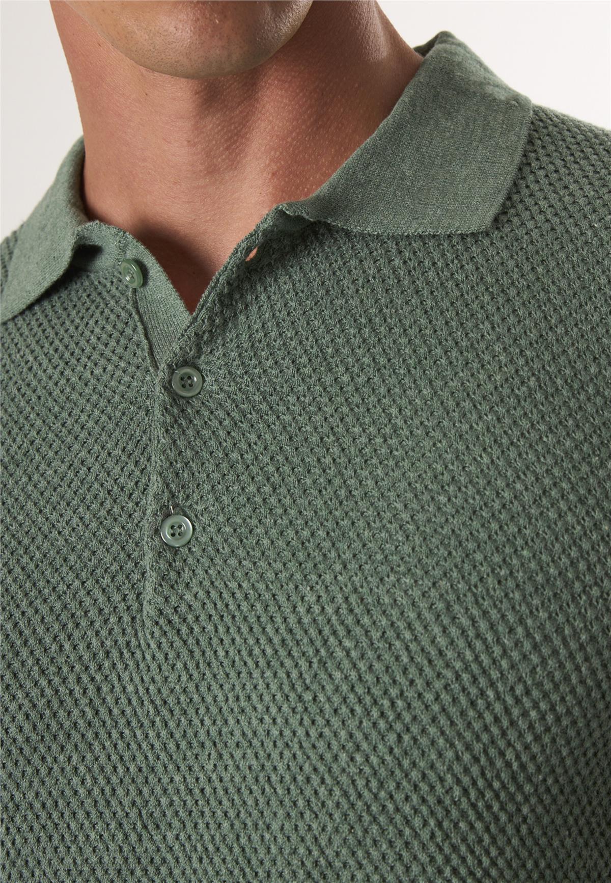 Erkek Düğmeli Polo Yaka Triko KazakFelix HardyFHMPLV836-6