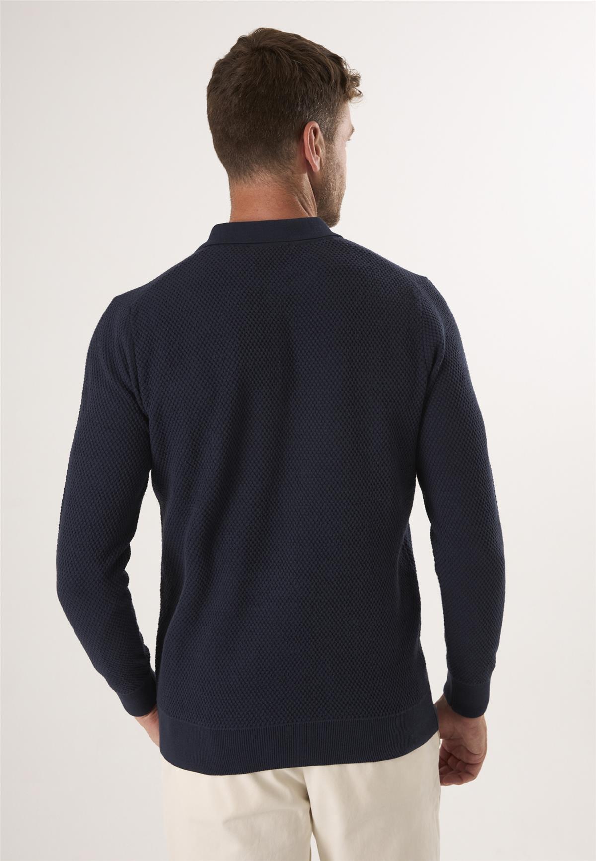 Erkek Düğmeli Polo Yaka Triko KazakFelix HardyFHMPLV836-2