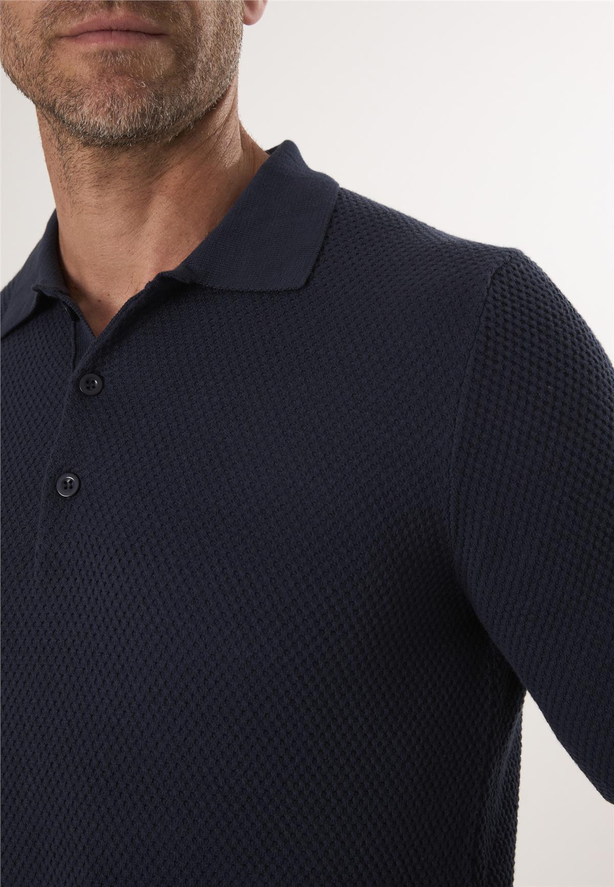 Erkek Düğmeli Polo Yaka Triko KazakFelix HardyFHMPLV836-2