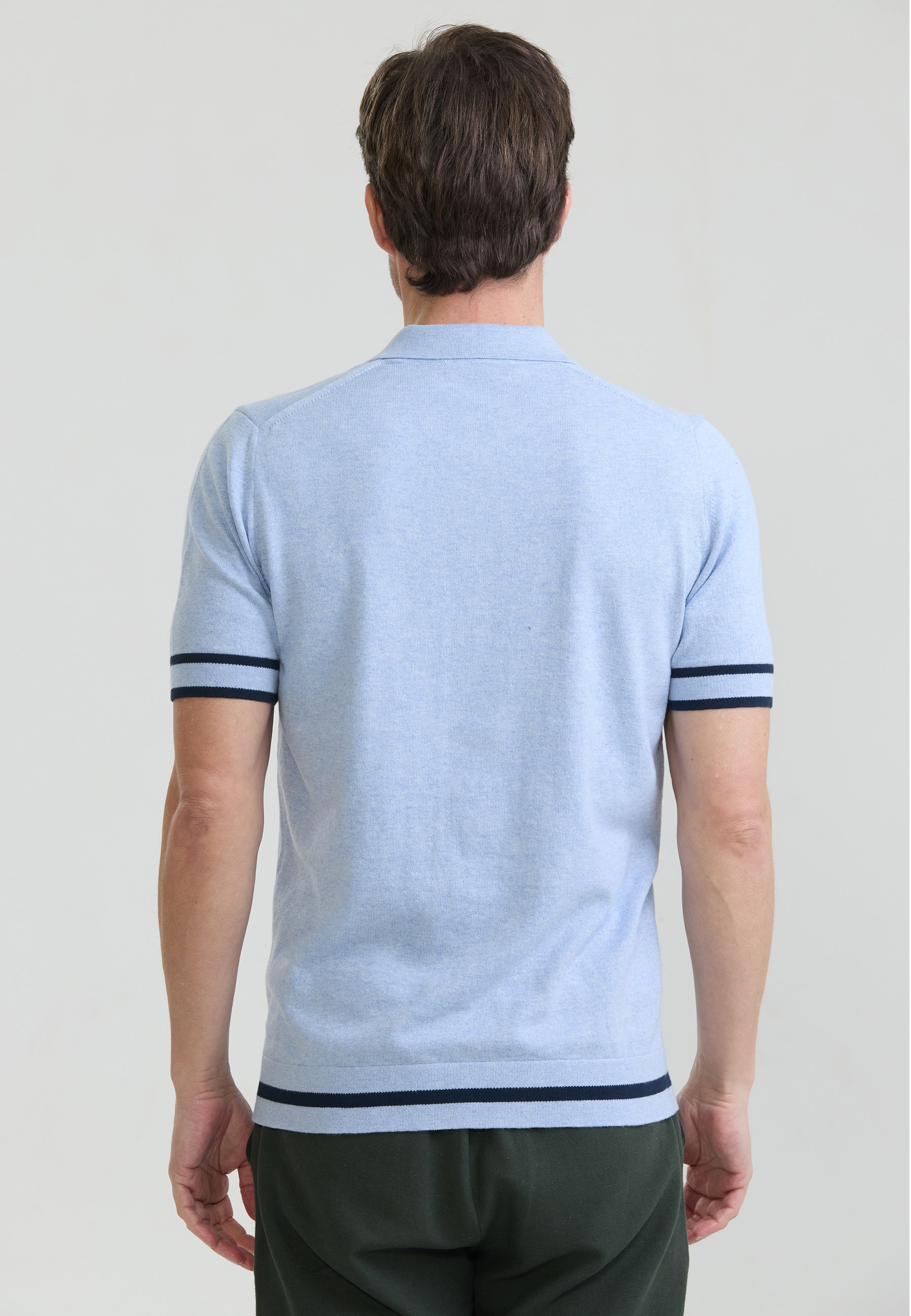 Erkek Fermuar Kapama Detaylı Triko Polo T-ShirtFelix HardyFHMPLO902-3