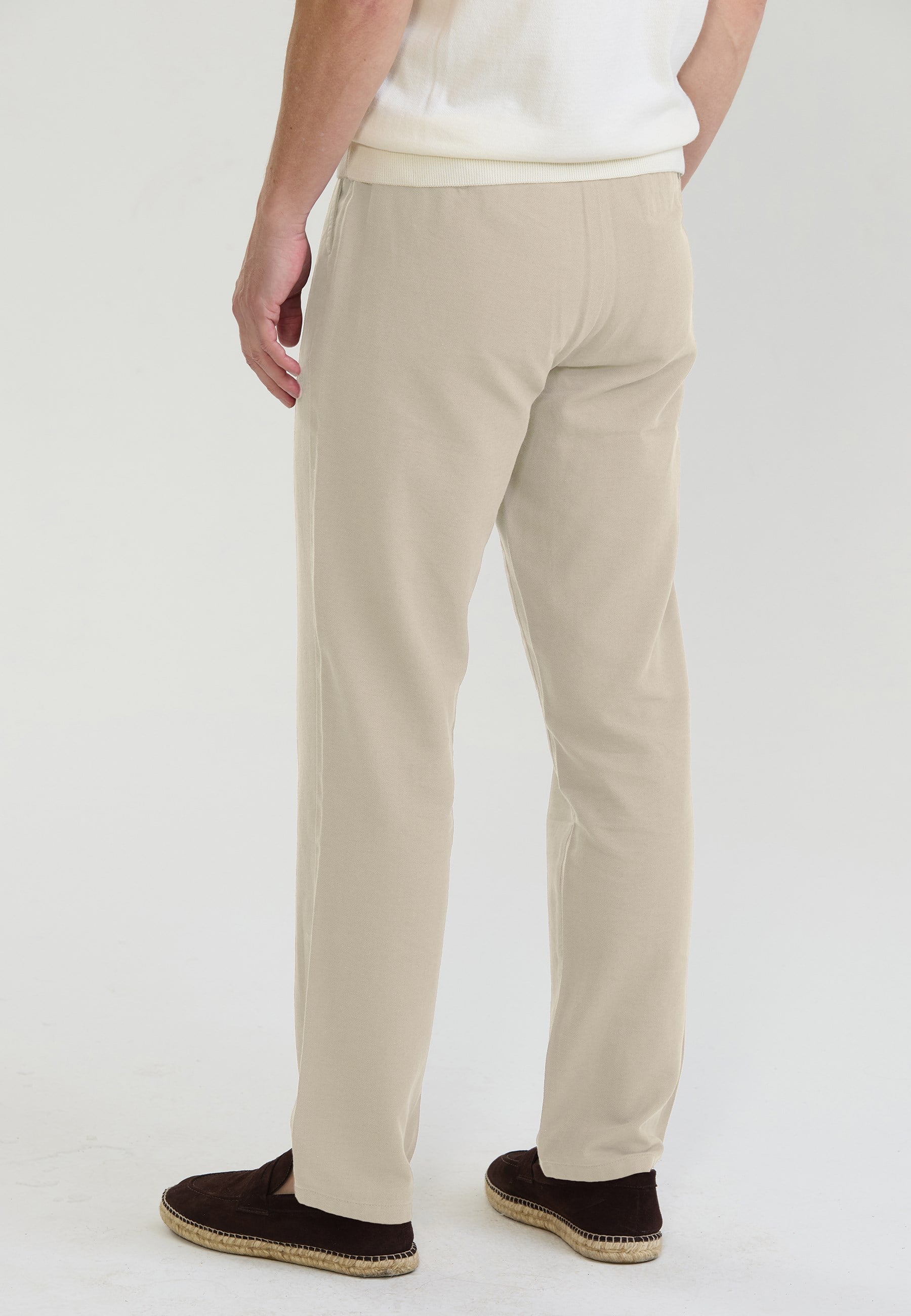 Erkek Pamuk-Keten Karışım Basic PantolonFelix HardyFHMPNT921-5