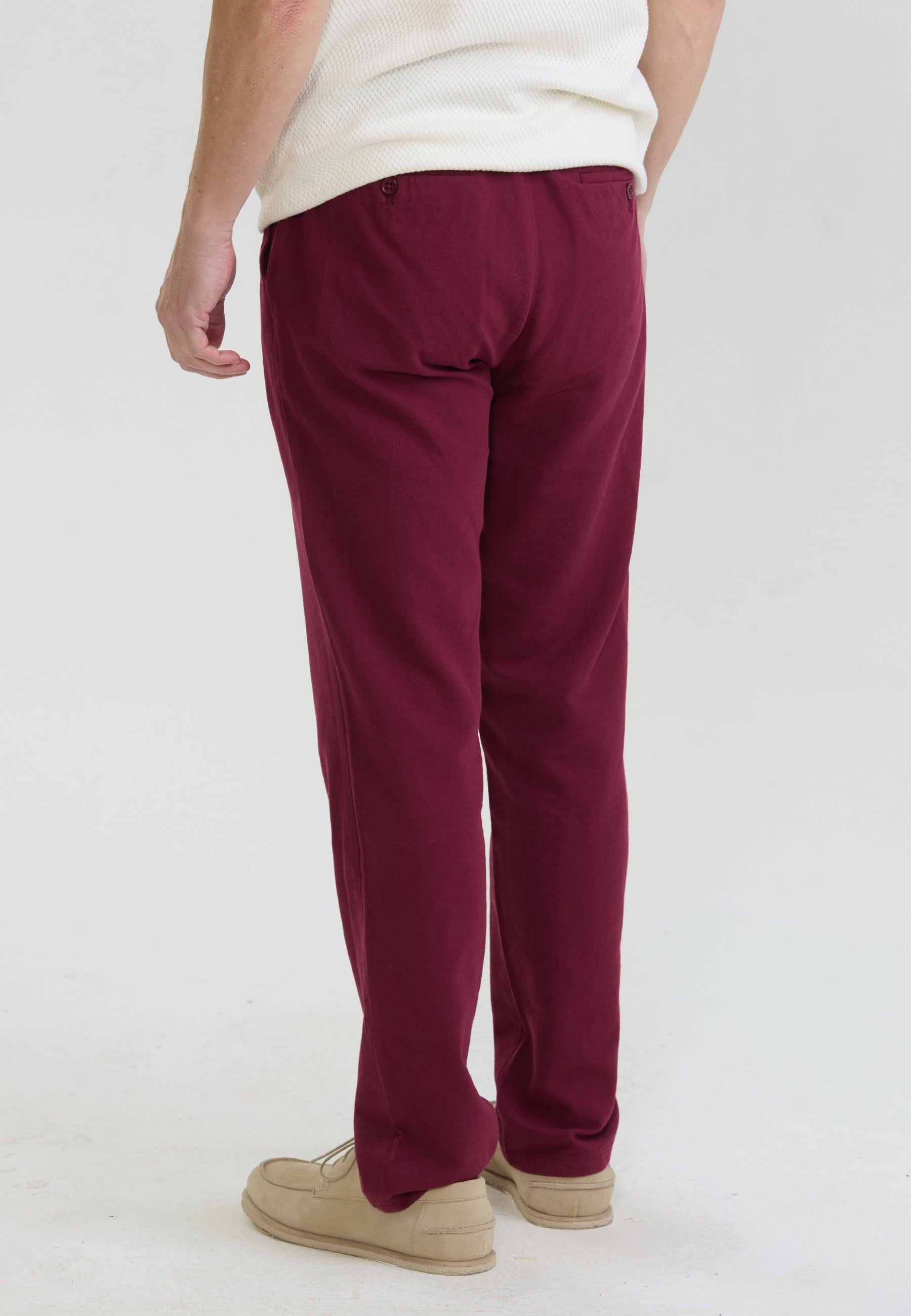 Erkek Pamuk-Keten Karışım Basic PantolonFelix HardyFHMPNT921-2