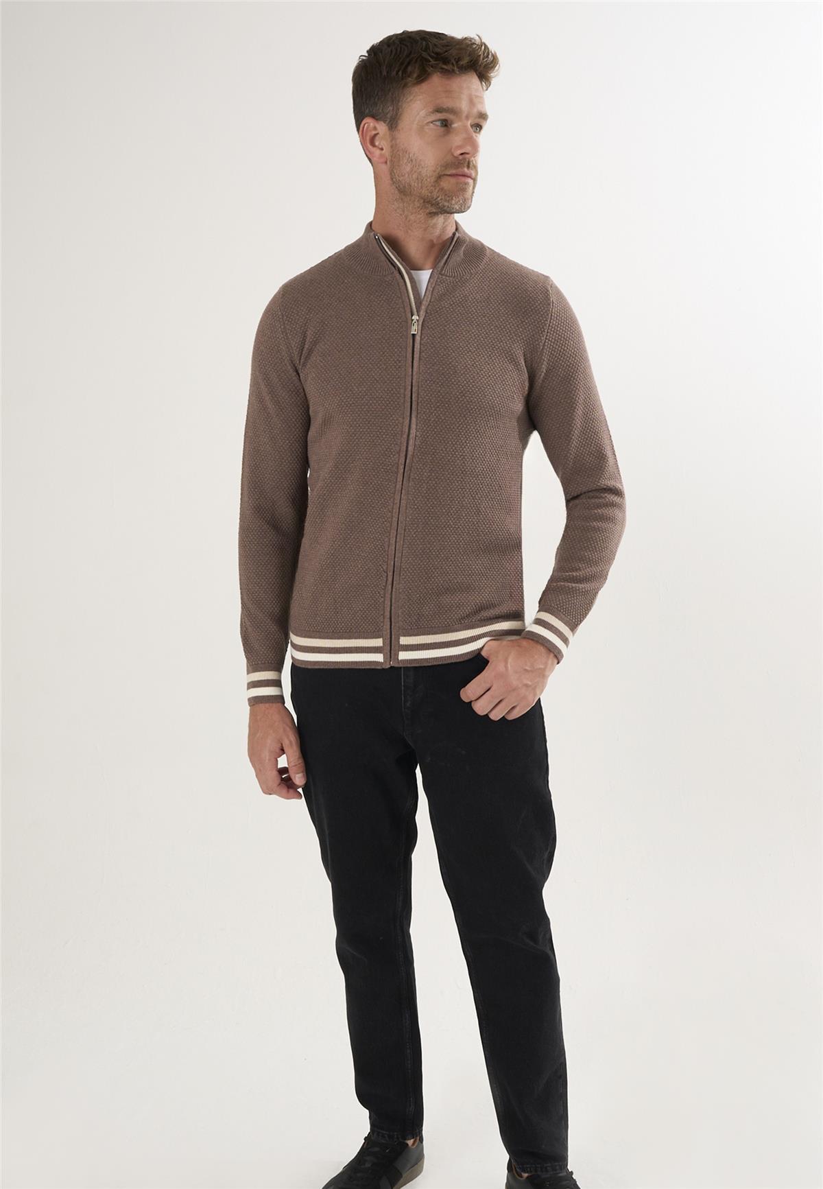 Erkek Tam Fermuarlı HırkaFelix HardyFHMCRD822-4