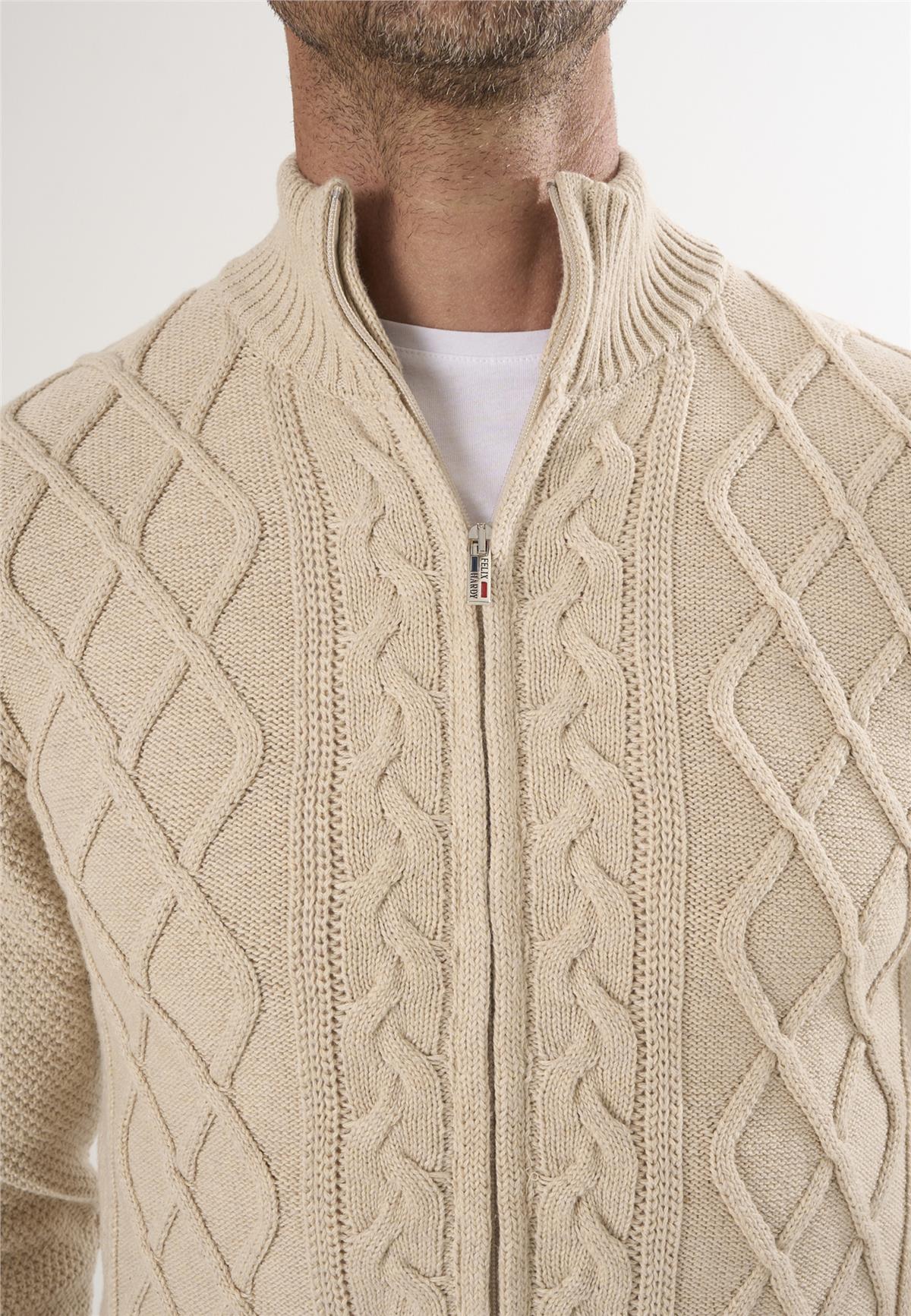 Erkek Tam Fermuarlı HırkaFelix HardyFHMCRD834-4
