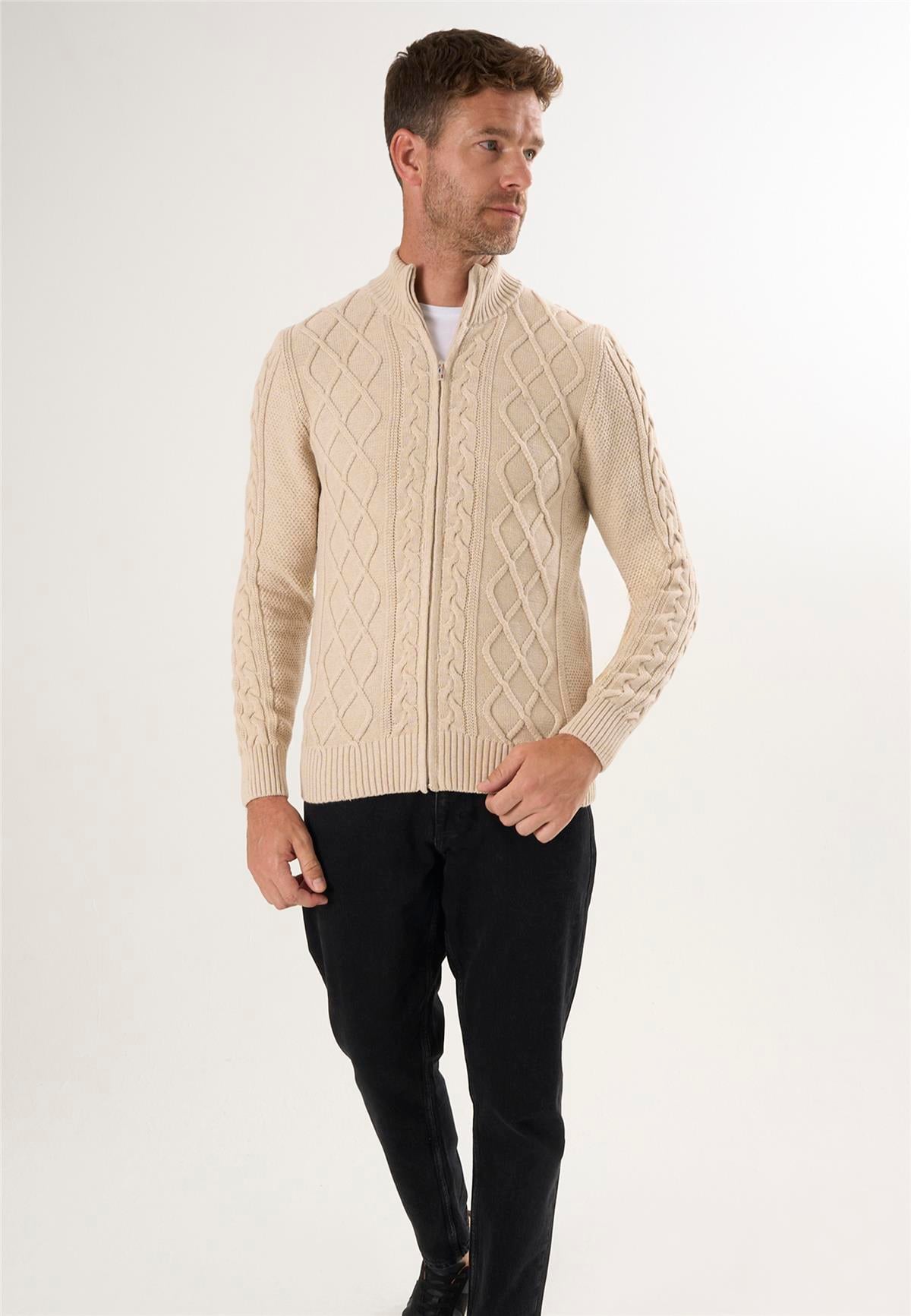 Erkek Tam Fermuarlı HırkaFelix HardyFHMCRD834-4