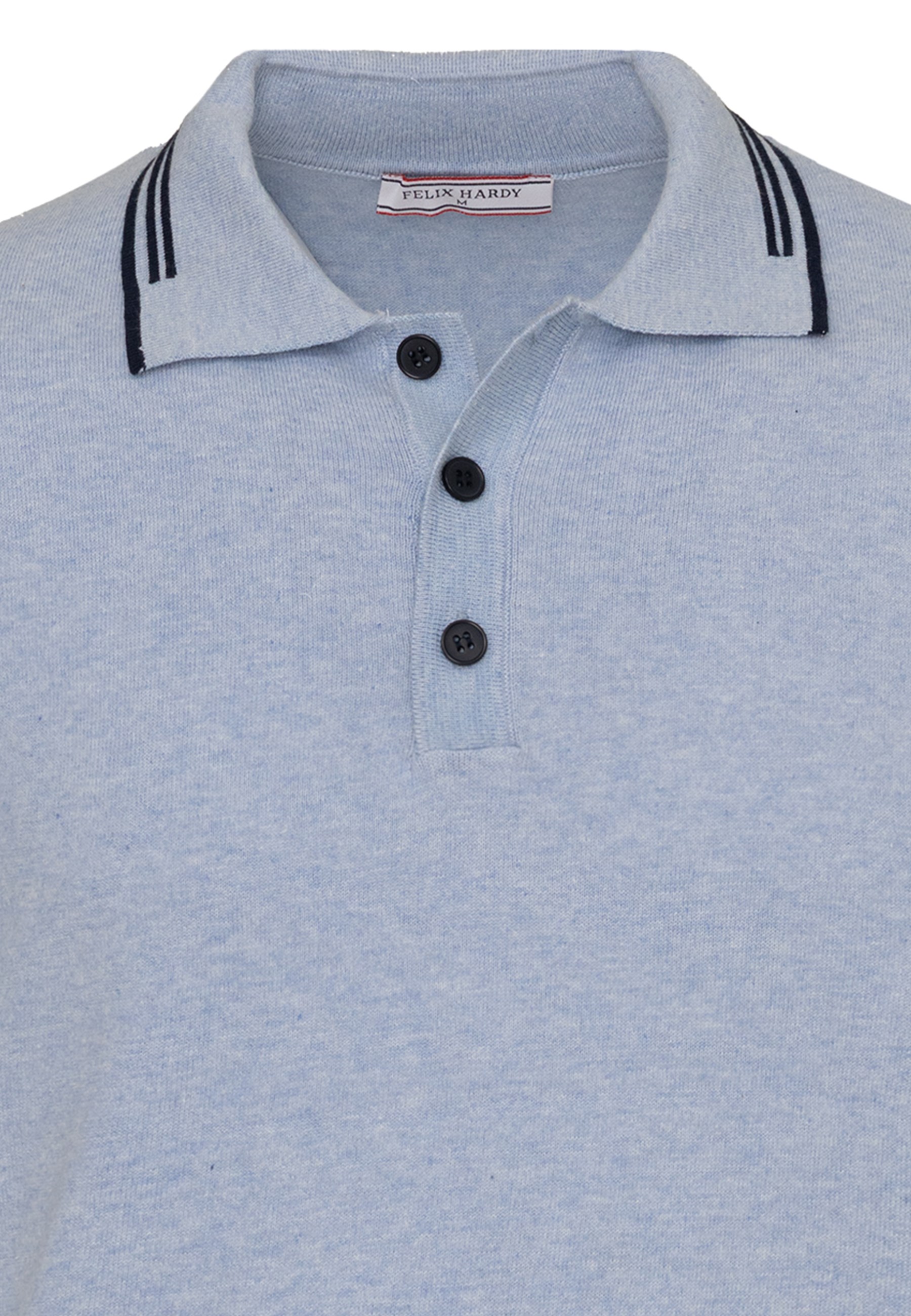 Erkek Yaka Çizgi Detaylı Düğmeli Polo T-ShirtFelix HardyFHMPLO897-2