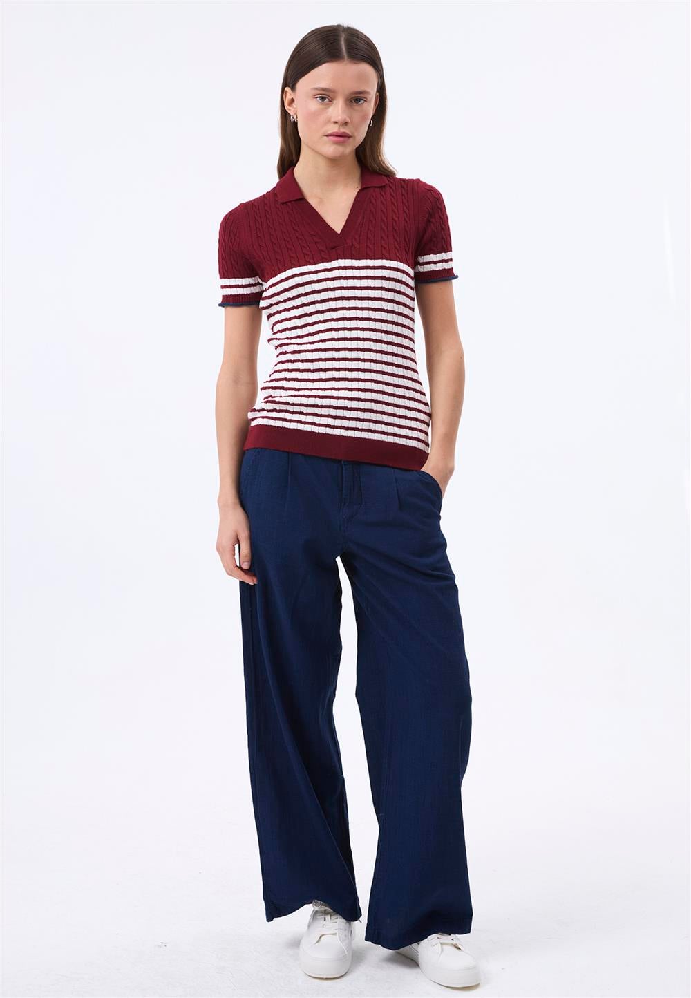 Felix Hardy Kadın Kısa Kollu Polo T-ShirtFelix HardyFHWPLO790-3
