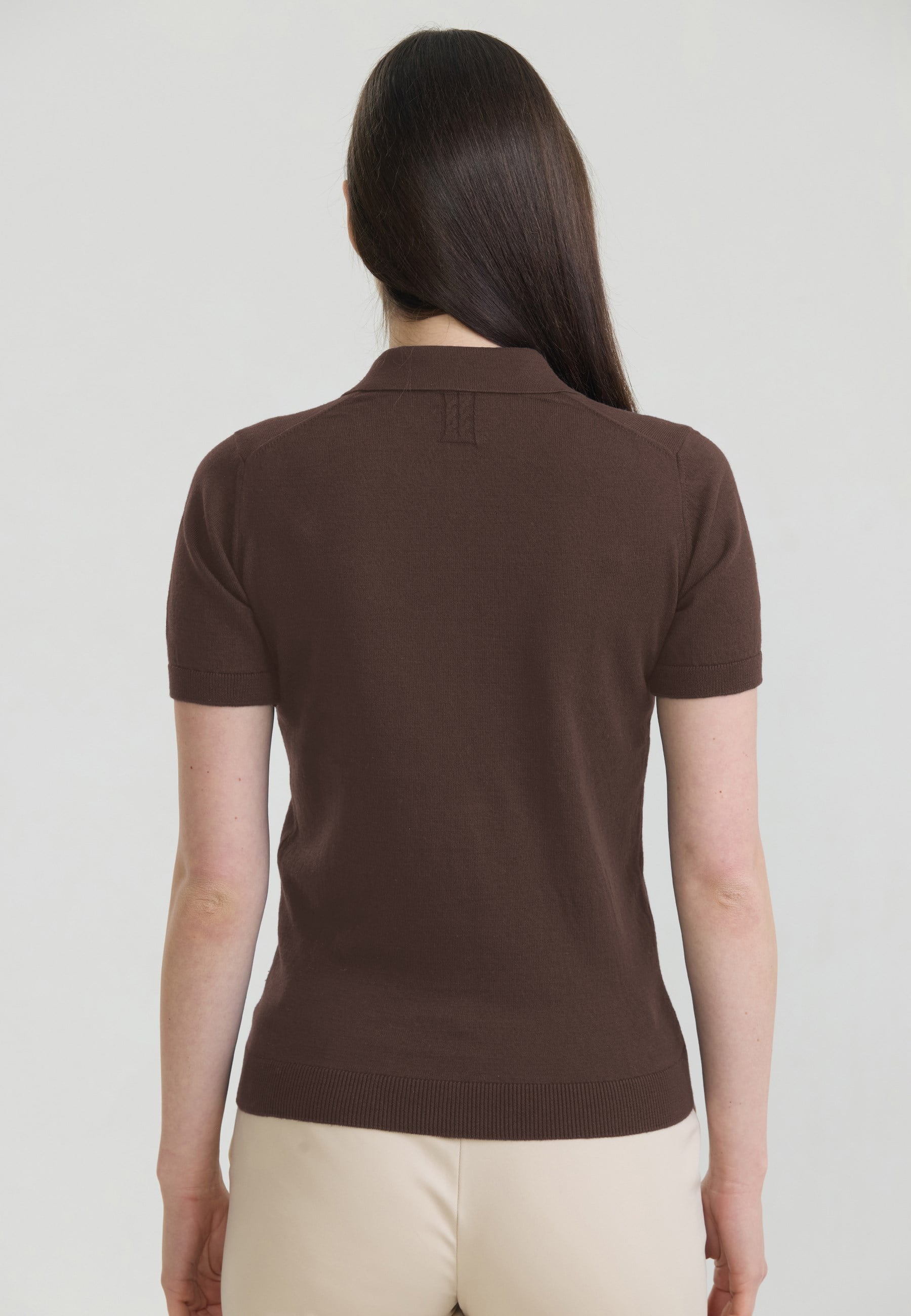 Kadın Basic Düğmeli Triko Polo T-ShirtFelix HardyFHWPLO923-5