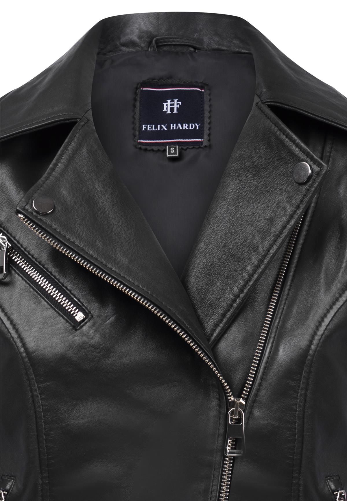 Kadın Slim Fit Çapraz Fermuarlı Deri CeketFelix HardyFHWLJT2017-1