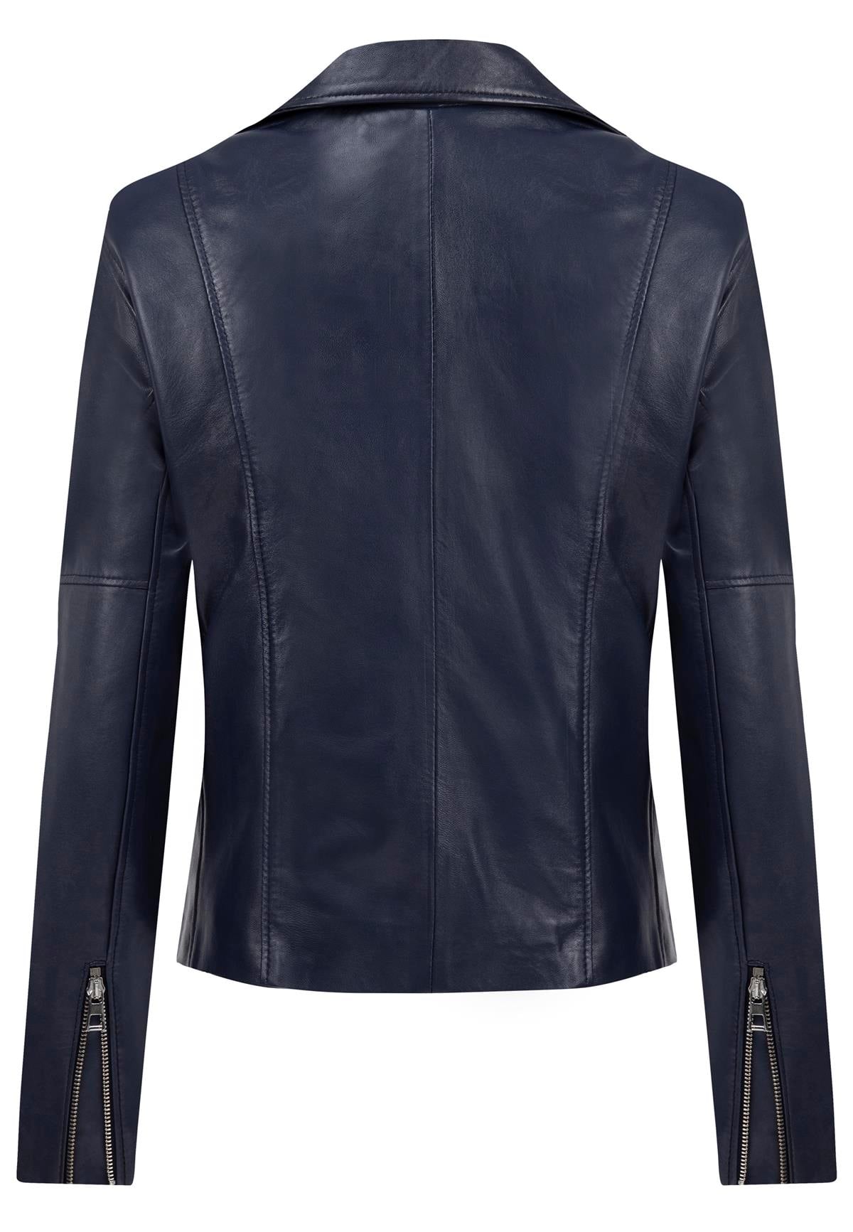 Kadın Slim Fit Çapraz Fermuarlı Deri CeketFelix HardyFHWLJT2017-2