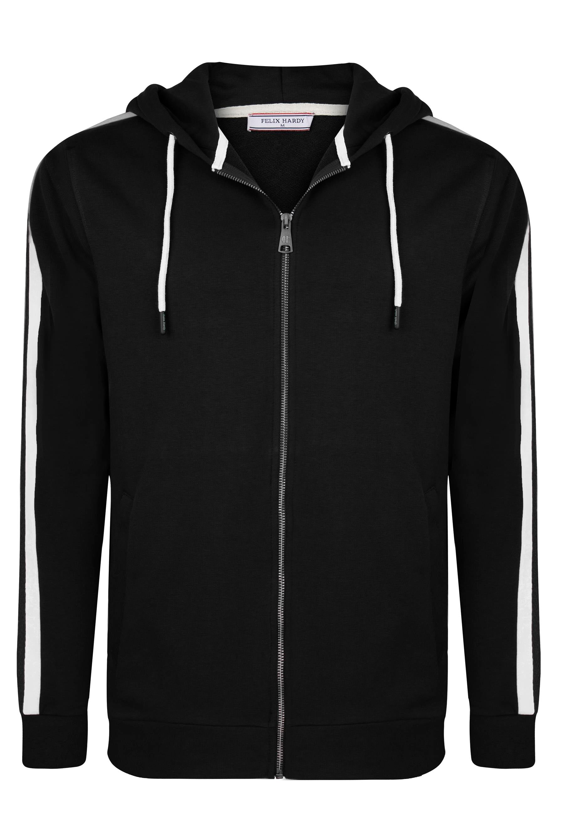 Tam Fermuarlı Kapüşonlu Sweatshirt - SiyahFelix HardyFHMPLV844-1