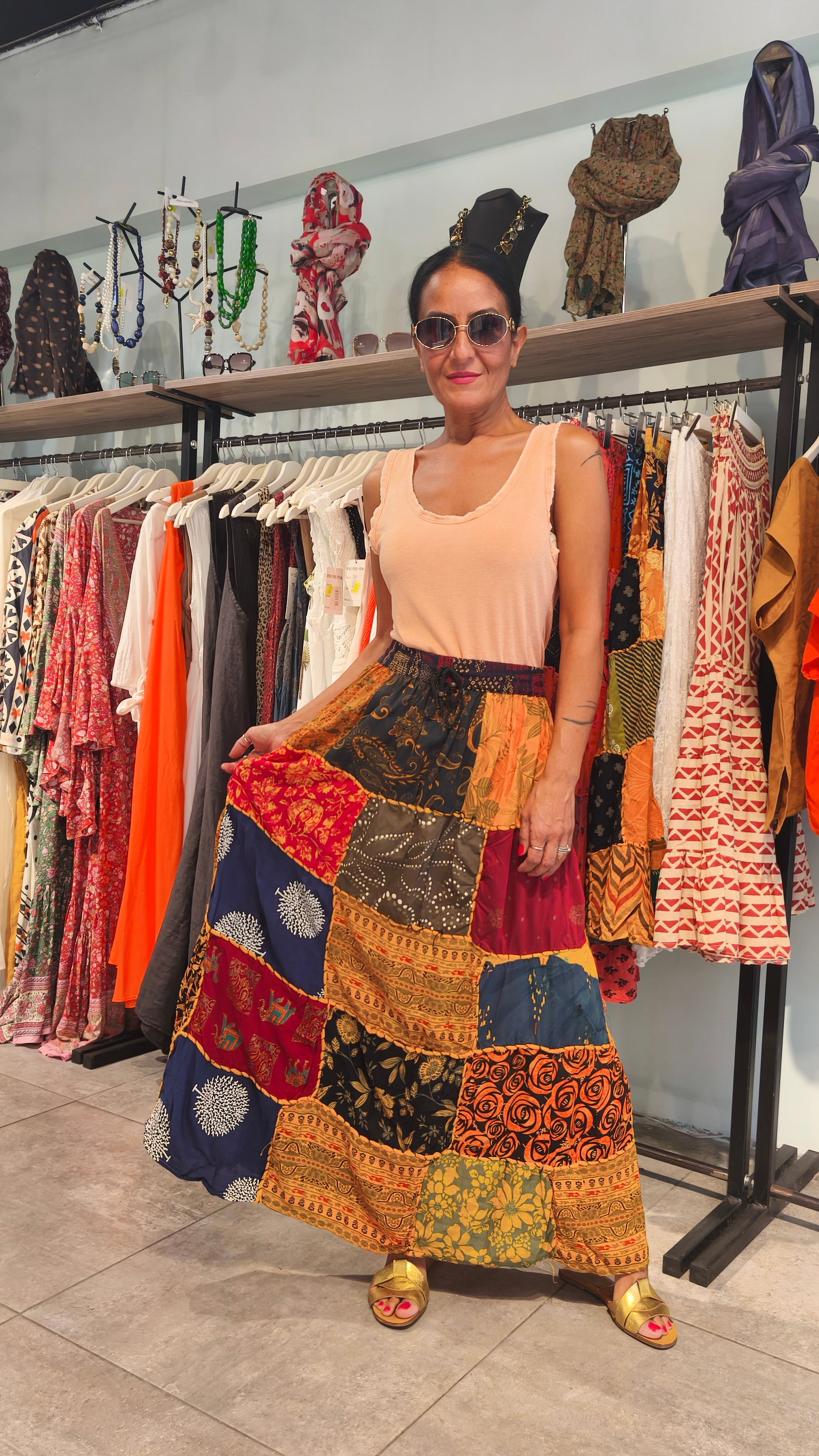 Hint İşi Patchwork Etek