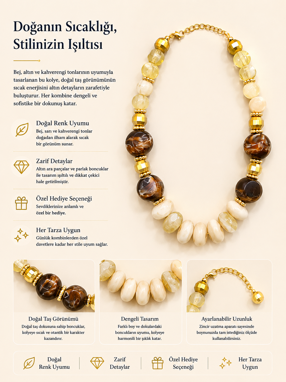 İncili,Kelebekli Charm Kolye
