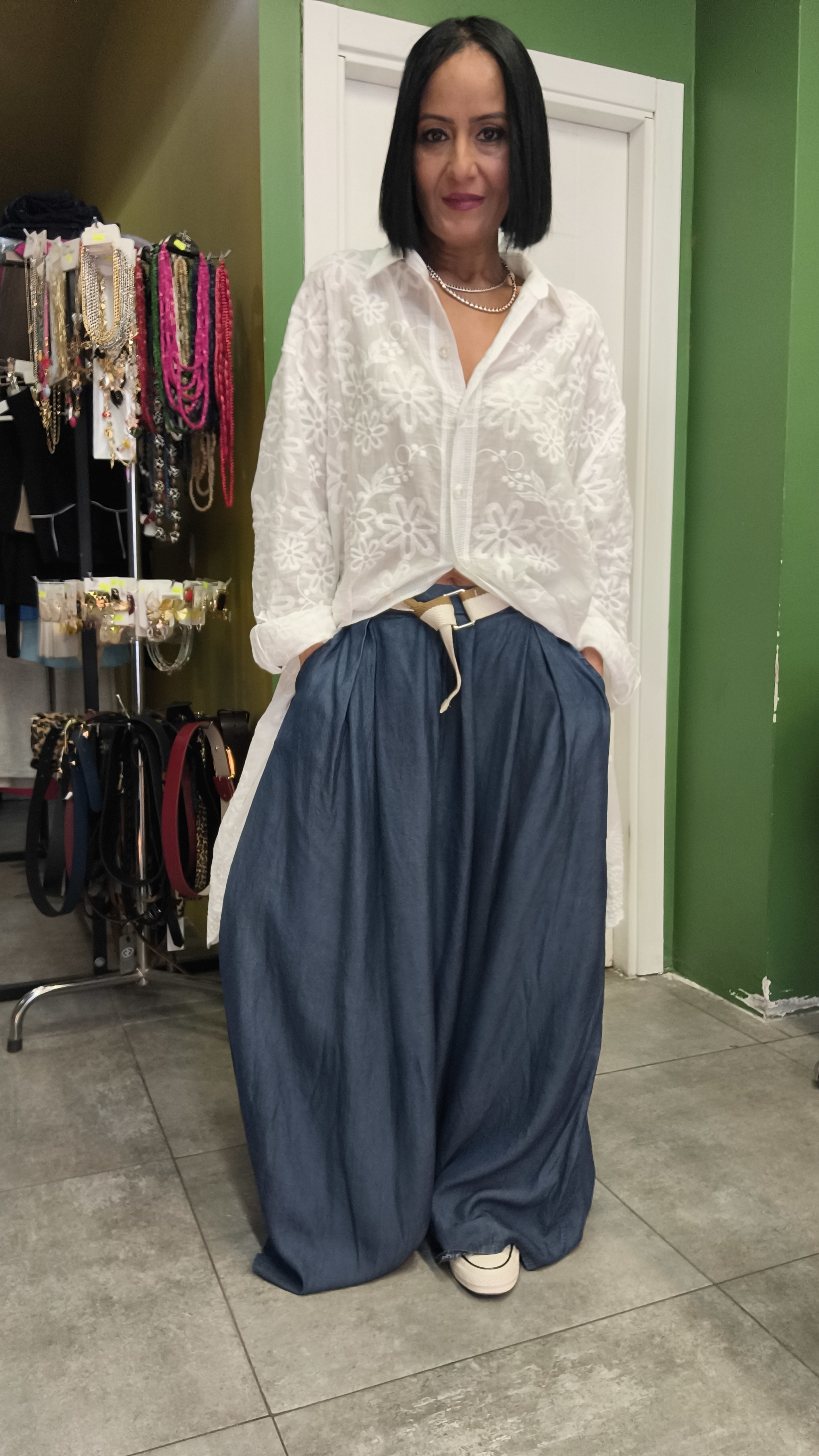 İndigo Liyocell Pantolon