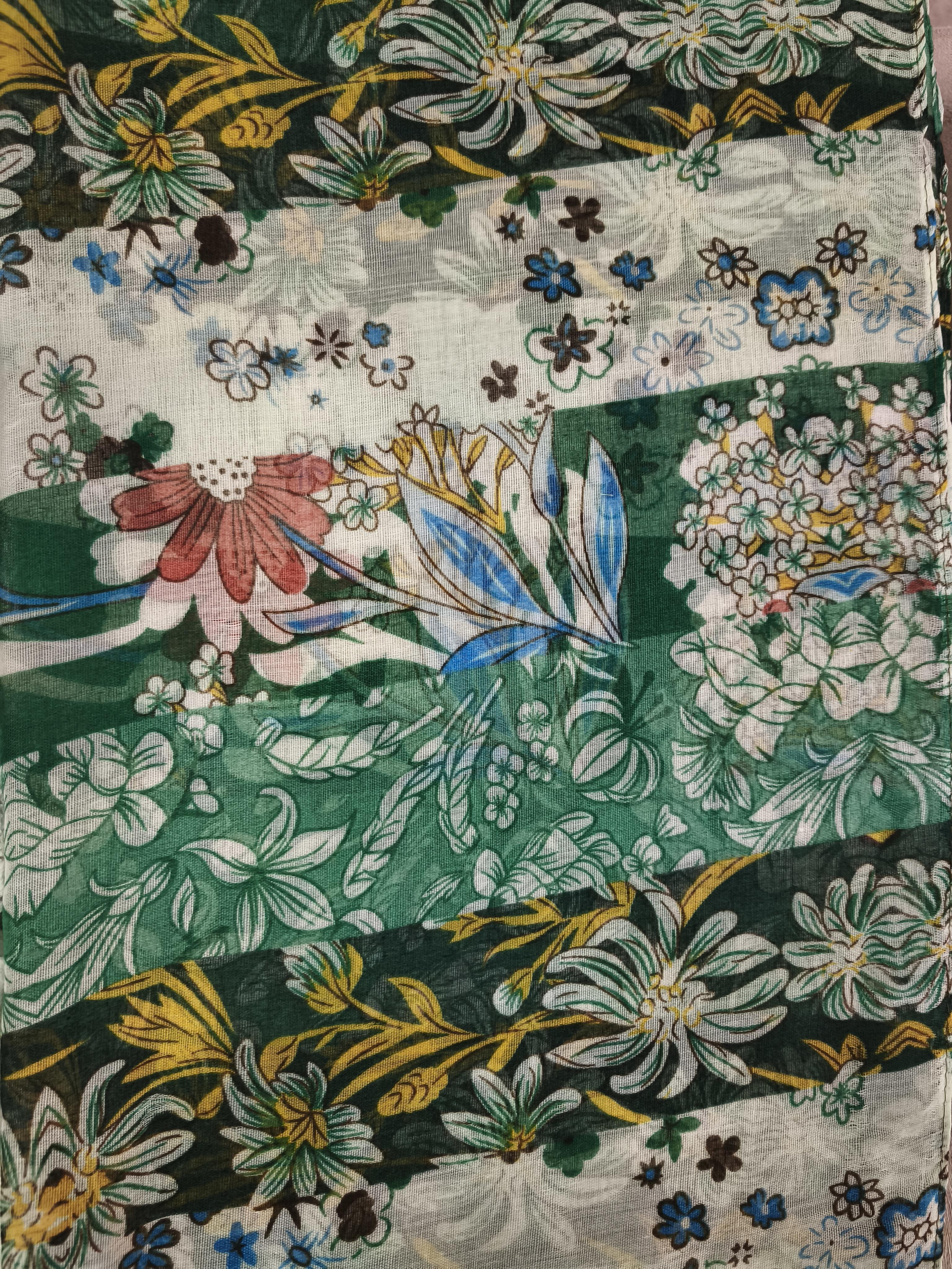 Kare,Püsküllü,Desenli Şal